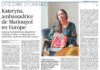 kateryna ambassadrice de marioupole en Europe par Pierre Avril pour le Figaro