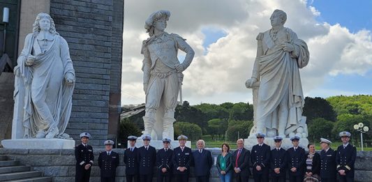 La Fondation Française de l’Ordre de Malte a inauguré à l’École navale, les trois statues de Versailles restaurées grâce à son mécénat