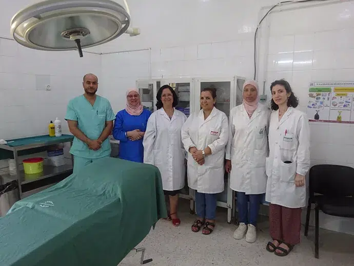 L’équipe médicale en dermatologie au CHU Hedi Chaker à Sfax (Tunisie)